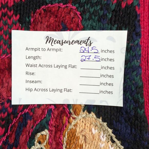 Heirloom Collectibles Christmas Sweater Bells Wreath Scottie Dog Stocking 22/24 - Picture 16 of 16